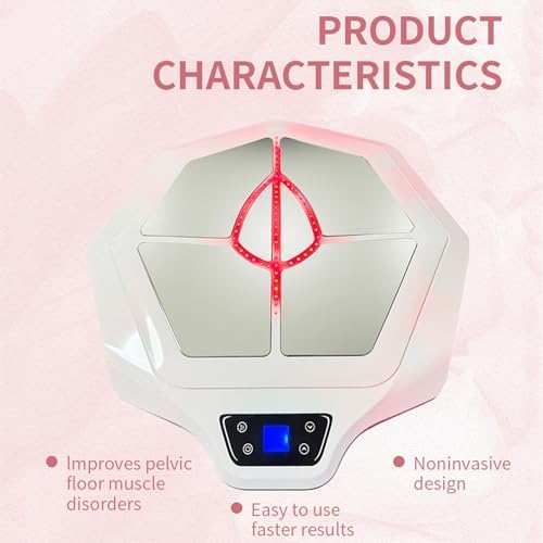 Non-Invasive Pelvic Floor Muscle Trainer, Pelvic Floor Muscle Reapair Machine, Contraction and Tightening Up to 12,000 Times in 30 Minutes, for Postpartum Recovery in Women