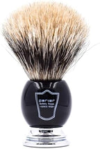 Parker 96R Men's Safety Razor Shave Set - Includes Parker Luxurious 3-Band Pure Badger Shave Brush, Deluxe Chrome Shave Stand & Parker 96R Butterfly Open Safety Razor