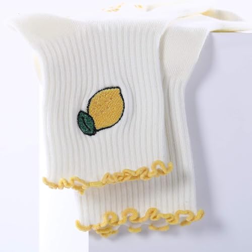 Women Grip Socks Pilates Cute Non Slip Pilates Socks Ruffle Grippy Yoga with Grip Gift for Barre