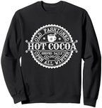 Retro North Pole Old Fashioned Hot Cocoa Coffee Merry Xmas Sweatshirt