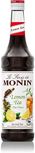 Monin - Lemon Tea Concentrate, Crisp and Tart Lemon Flavor, Great for Well Balanced Lemon Iced Tea, Vegan, Non-GMO, Gluten-Free (750 ml)