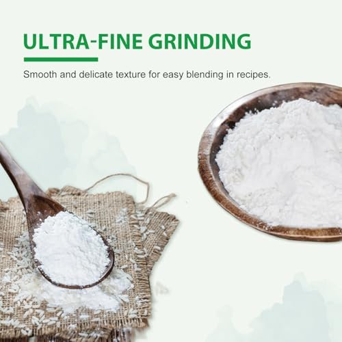 Soeos Glutinous Rice Flour 16 Ounce (Basic), 1 Pack Rice Flour for Baking or Cooking, All Natural White Rice Flour, Vegan, Gluten-Free