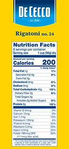 De Cecco Pasta, Rigatoni, 16 Ounce (Pack of 5)