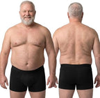 PROTECHDRY Washable & Reusable Urinary Incontinence Cotton Boxer Brief Underwear for Men - 5 Pack
