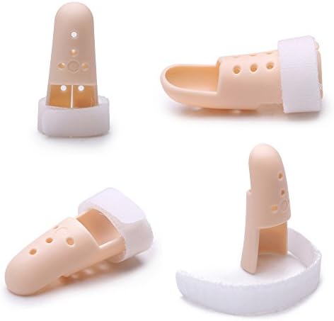 Thinvik [2 Piece Plastic Mallet Dip Finger Support Brace Splint Joint Protection Injury