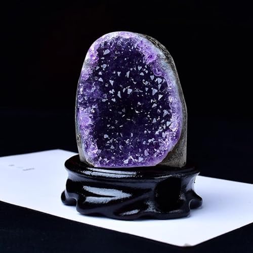 Raw Amethyst Crystal Cluster Irregular, Geode, Decorative Feng Shui Stone Purple Home Decor,610~710g Gemstone Stone