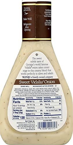Ken's Steak House Sweet Vidalia Onion Dressing, 16 OZ (Pack of 2)