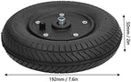 Wheelchair Wheels Replacement 8in Inflatable Electric Front Wheels Front Tire Skidproof Rubber Accessories Pipe Hole 9mm 200x50cm