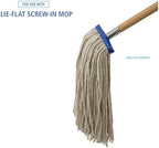 Boardwalk Cut-End Lie-Flat Wet Mop Head, Cotton, 16oz, White, 12/Carton