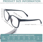 VIDEBLA Progressive Multifocus Reading Glasses for Women Blue Light Blocking Spring Hinges Fashion Pattern Print Readers