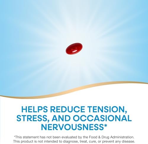 Nature’s Way CalmAid Lavender Oil Supplement for Calm & Stress Support*, Clinically Studied Silexan Lavender Oil, Non-Drowsy, Daily Softgels, 30 Count