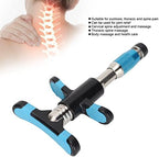 Manual Chiropractic Tool, Spine Adjustment Massager 10 Gears Strength Joint Pain Relief Back Activator Correction Massager Correction Tool(Blue)