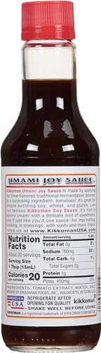 Kikkoman Umami Joy Sauce, No Preservatives, 10 Fluid Ounces (Pack Of 6)