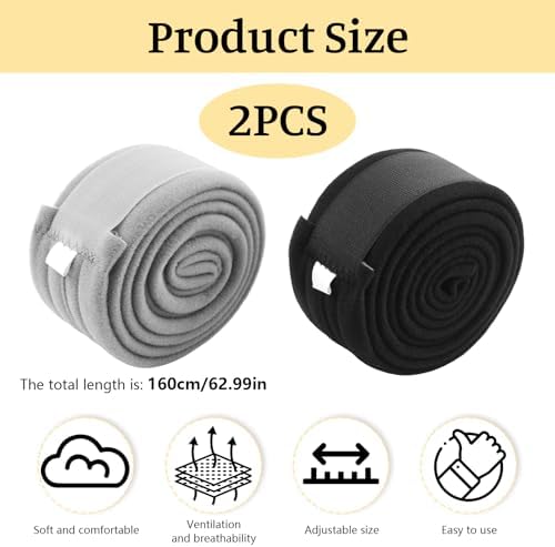 2-Pack Arm Sling,Adjustable Arm Support Strap,Shoulder Immobilizer for Women Men,Black & Gray Forearm Strap for Elbow Wrist Injury, Torn Rotator Cuff, Clavicle Injury Broken