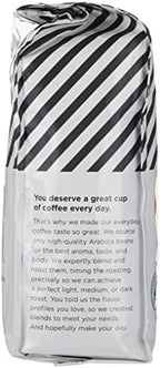 Amazon Fresh Decaf Colombia Whole Bean Coffee, Medium Roast, 12 Ounce