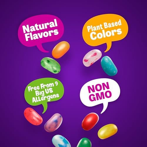 The Jelly Bean Planet Heart Beats Jelly Beans, Easter Candy Hearts Jar – Heart Shaped in 5 Fruity Natural Flavors, Gluten Free, Kosher, Gourmet Jellybeans Gift, Classroom, Parties, Sharing - 23 oz