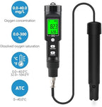 Dissolved Oxygen Meter with ATC,0-40.00 mg/L Measurement Range,Dissolved Oxygen Test Kit for Pond Aquarium Aquaculture and Water Fish Tank,DO Meter with Electrode Filling Fluid.