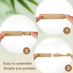 3 Pcs Foldable Travel Toothbrushes Bamboo Toothbrush Case Holder Kit Soft Bristle Travel Toothbrushes with Reusable Compact Case for Traveling Camping Daily Use