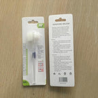 KOMBIUDA 2Pcs Transparent Double Sided Brush Gentle False Cleaner for Oral Care Non Slip Handle for Easy Control for Retainers and Dentures