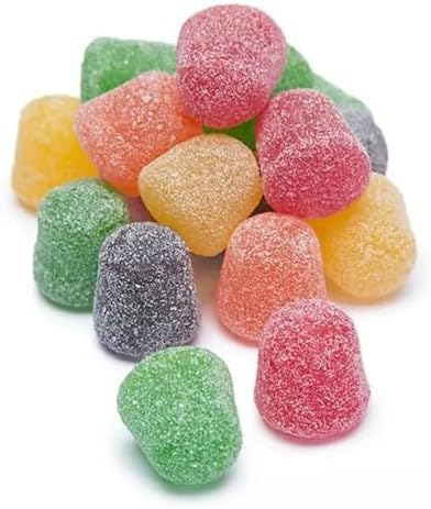 SOUR Dots - Pack of 3 - Sour Assorted Fruit Flavored Gumdrops - 7 oz. Movie Theater Boxes