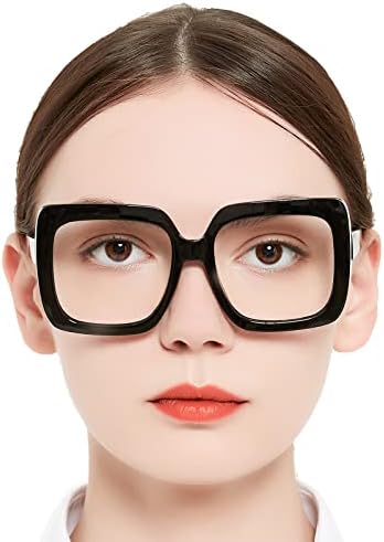 OCCI CHIARI Large Frame Reading Glasses Women Trendy Square Oversized Readers 1.0 1.5 2.0 2.5 3.0 3.5 1.25 1.75 2.25 2.75 4.0