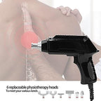 Electric Chiropractor, Heat Resistant Chiropractor with 6 Levels of Regulable Force, Correction Tool with Six Interchangeable Massage Heads(US)