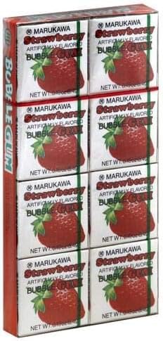 Marukawa Bubble Gum Strawberry 1.52oz (3 Pack)