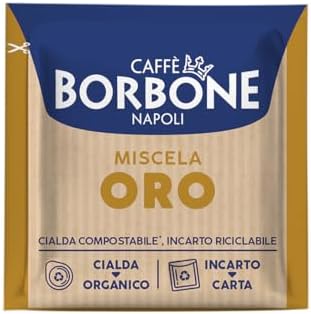 Caffè Borbone Espresso Pods, Miscela Oro Gold Blend, Dark Roast ESE Pods - 150 Count