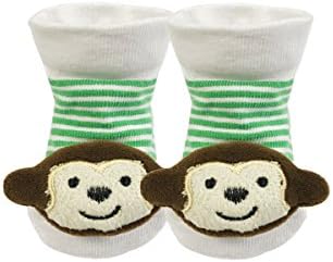 Bowbear Adorable Baby 6 Pair Non-Skid Bootie Socks