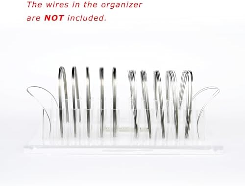 J&J Ortho Orthodontic Arch Wire Rack Holder Organizer Box (Wire Rack - A (12-size Slots))