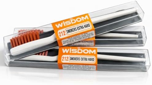 Smokers Extra Hard Toothbrush Pack of 4 with Dental Floss & one rokana Hard Brush Durable Tooth Brush