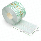 LotFancy Tattoo Aftercare Bandage, 2" x 13 Yards Roll, Waterproof Transparent Film Dressing, Clear Stretchable Adhesive Tattoo Wrap, Protective Film for Second Skin Tattoo Healing