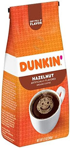 Dunkin' Donuts® Ground Coffee, Hazelnut, 12 Oz Per Bag