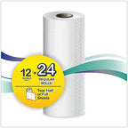 Windsoft Premium Paper Towels, 12-Pack, 110 Sheets Per Roll, Double Rolls, Perforated Full & Half Sheets, 2-Ply White Kitchen Towels, Embossed and For Enhanced Absorbency