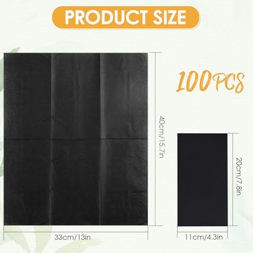 100Pcs Disposable Black Napkins Disposable Guest Black Paper Napkins Hand Towels, for Kitchen Party Wedding Bathroom or Any Celebration Occasion