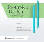 ARK Chewth Pick® Chewable "Toothpicks", Sensory Toys for Teens and Adults, Chewy Fidget for Autism, ADHD, SPD, Anxiety, Medical-Grade Chew Tools, Textured, Pack of 3 (Ice Pack Combo)