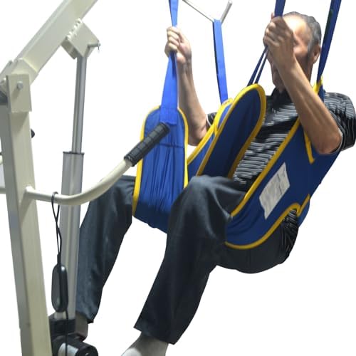 Full Body Sling Compatible with Tuffcare, Hoyer, Invacare, McKesson, Drive, Lumex, Medline, Joerns and Other Patient Lifts, Patient Lift Slings，450lb Weight Capacity (XL)