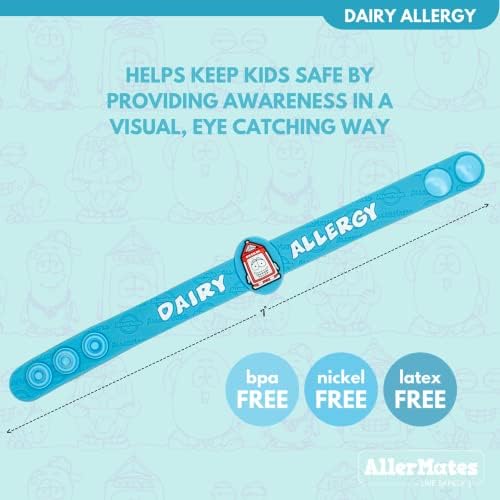 Dairy Allergy Adjustable Silicone Medical Bracelet
