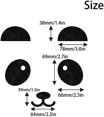 Panda Bear happy Birthday Cake Topper Animal Zoo Themed Kids Boy Girl family Party Decorations Supplies Black Sparkle Decor LIANGSS