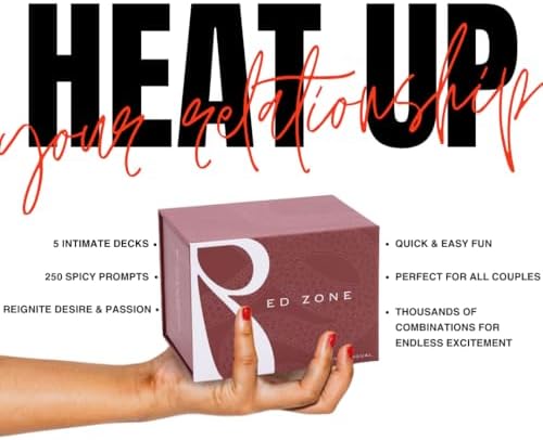 Red Zone – Intimacy Card Game for Couples | 250 Spicy Prompts, Role-Play Ideas, Foreplay Levels & Playful Positions | Romantic Adult Game for Date Night, Marriage & Bedroom Connection