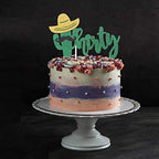 Fiesta 30th Birthday Cake Topper - Green Glitter Sombrero Thirty Anniversary Supplies - Happy 30th Birthday Cake Topper - Mexican Summer Fiesta Party Decoration