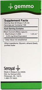 UNDA Gemmo Therapy Ribes Nigrum | Black Currant Bud Extract | 4.2 fl. oz.