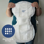 Abena San Premium Incontinence Pads, Heavy Absorbency, (Sizes 8 to 11), Size 10, 25 Count