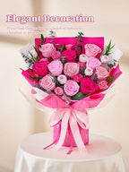 Mothers Day Flowers for Delivery Prime Forever Flowers Mom Preserved Roses Bouquets Flower Birthday Gifts for Women Anniversary Graduation Gifts for Her, 12 Hot Pink