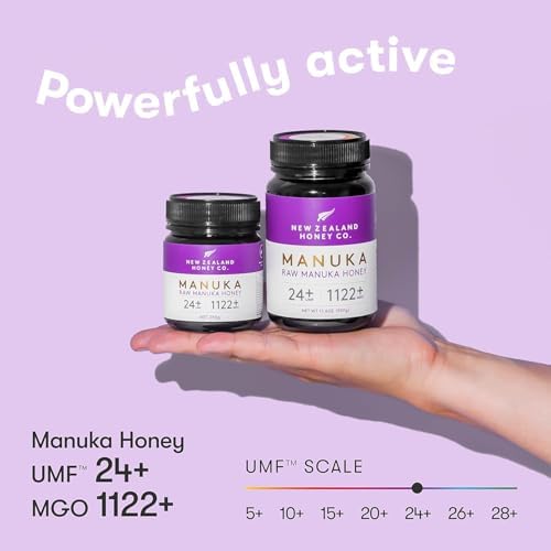 New Zealand Honey Co. Raw Manuka Honey UMF 24+ / MGO 1122+ | UMF Certified | 8.8oz | Pure Raw Honey