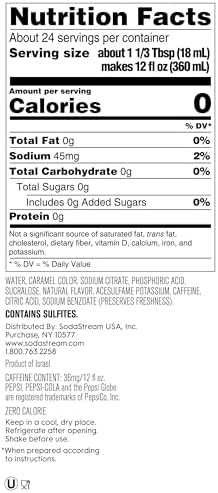 SodaStream Diet Pepsi Beverage Mix (440ml, Pack of 6)