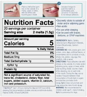 OraCoat XyliMelts Dry Mouth Relief Stick-On-Melts for Sensitive Mouths, Mint-Free and Acacia Gum-Free with Xylitol, 40 Count, Non-Acidic, Day & Night User, Long Lasting 8-Hour Moisturizing Relief
