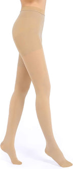 Ktinnead Compression Pantyhose for Women and Men, Closed Toe Medical Compression Stockings, 20-30 mmHg Graduated Compression Pantyhose