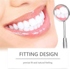 DIY Temporary Denture Kit with Upper & Lower Teeth, Custom Moldable Silicone Denture Liner for Missing Teeth, Cosmetic Fake Teeth Set for Smile Enhancement, Men & Women