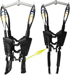 Patient Disabled Invalid Lift Walking Standing Aid Sling Medical Transfer Gait Belt Strap Assist Leg Traction Exercisers Carrier Fold Up Full Body Get Up Sit to Stand AidLot Black